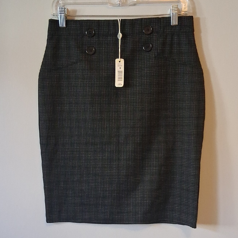 Max Studio Charcoal Pencil Skirt